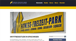 Desktop Screenshot of fitness-freizeit-park.de